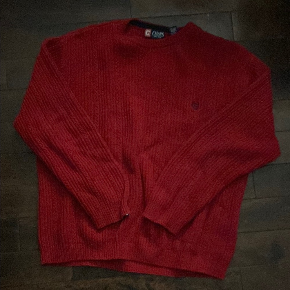 Vintage Dark Red Chaps Sweater